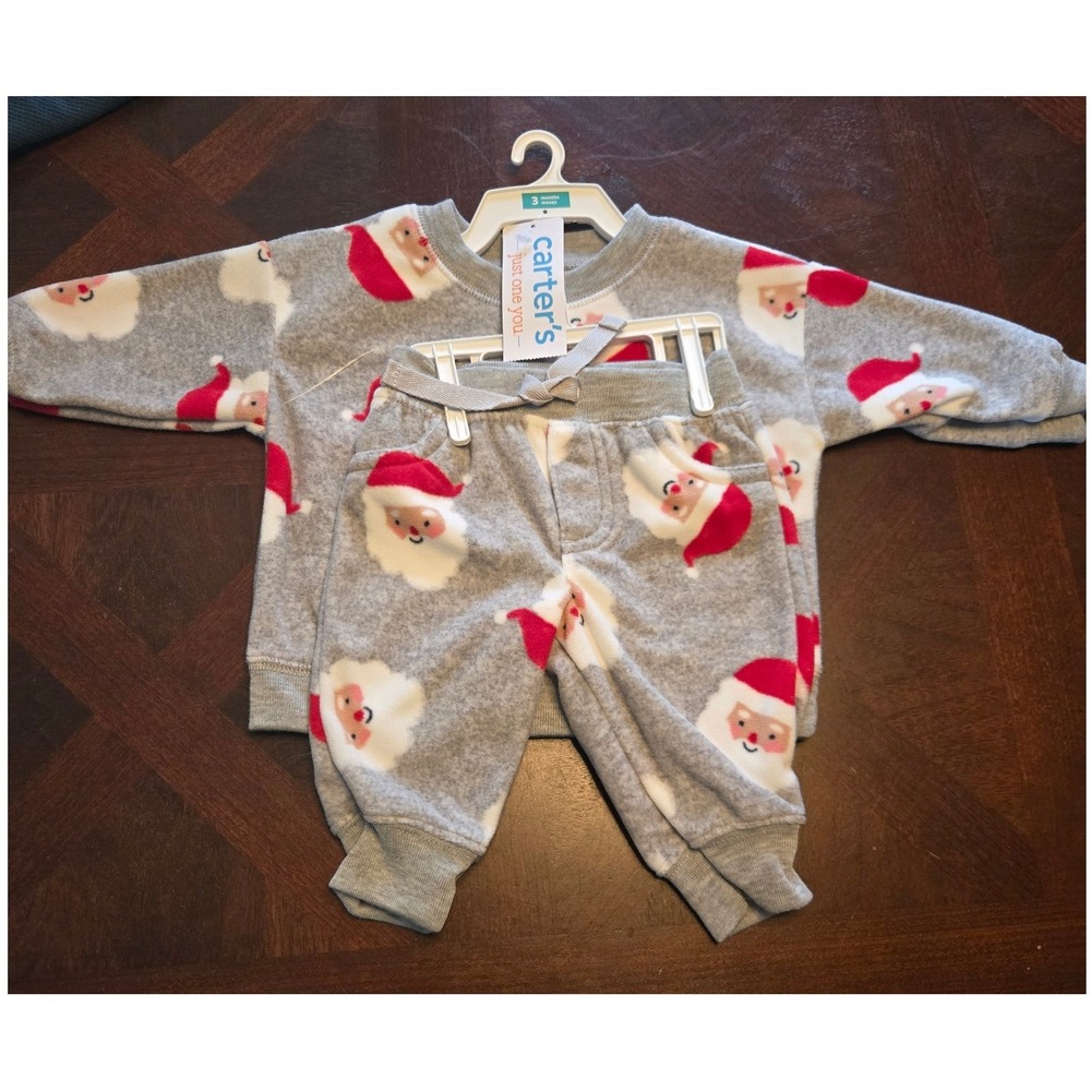 Carter's Just One You Baby 3M Santa Fleece Sweatshirt and Jogger Set 1T415010